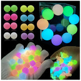 100pcs 15mm Luminous Neon Silicone Beads Glow In The Dark Baby Teething DIY