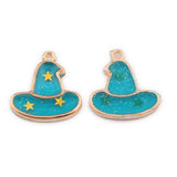 100pcs Halloween Magic Hat Drops Oil Pendant