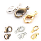 100pcs 16mm Silver Bronze Lobster Clasp DIY Jewelry Findings
