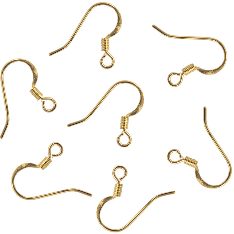 100pcs 316L Stainless Steel Earrings Ear Hook DIY Findings
