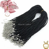 100pcs 17-18'' 3.0mm Wax Cotton Cord Necklace Cord For DIY Craft Jewelry