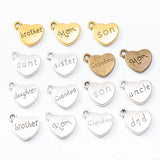 100pcs 18*14MM Family Charms Pendants for DIY Jewelry