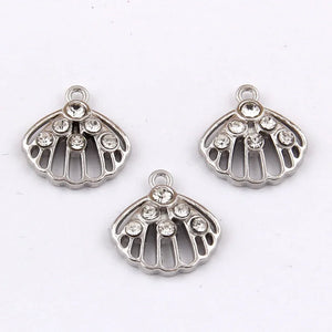 100pcs 18*16mm Shell Pendant for Bracelet Necklace Jewelry