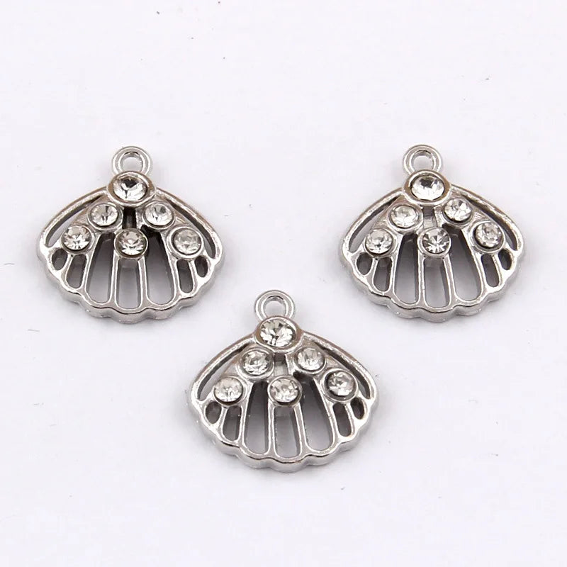 100pcs 18*16mm Shell Pendant for Bracelet Necklace Jewelry