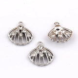 100pcs 18*16mm Shell Pendant for Bracelet Necklace Jewelry