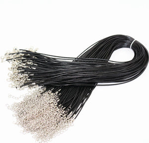 100pcs 18'' 1.5mm Wax Cord DIY Jewelry