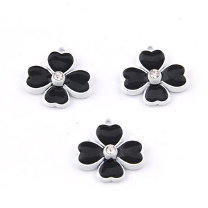 100pcs Four-leaf Clover Alloy Pendant DIY Jewelry Accessories
