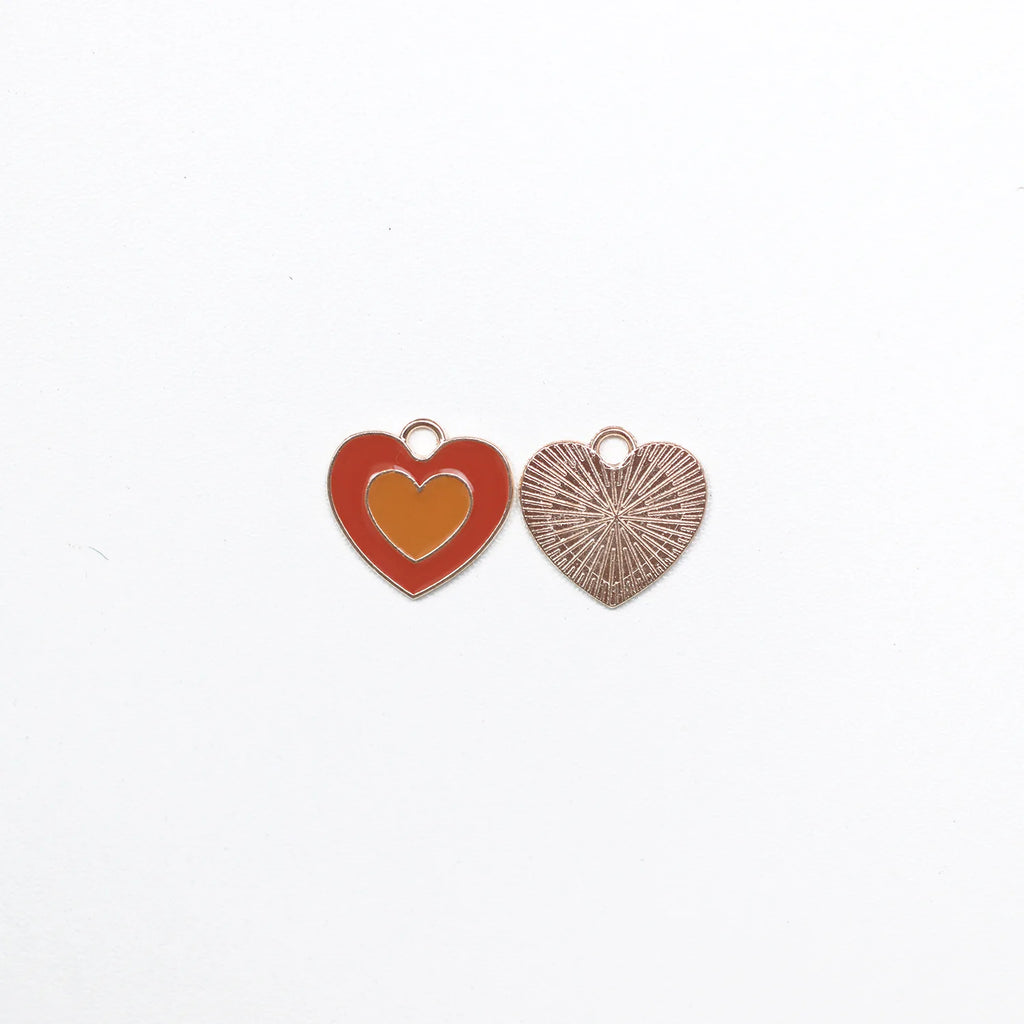 100pcs 19*20mm Little Hearts Alloy Pendant DIY Jewelry Accessories