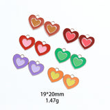 100pcs 19*20mm Little Hearts Alloy Pendant DIY Jewelry Accessories