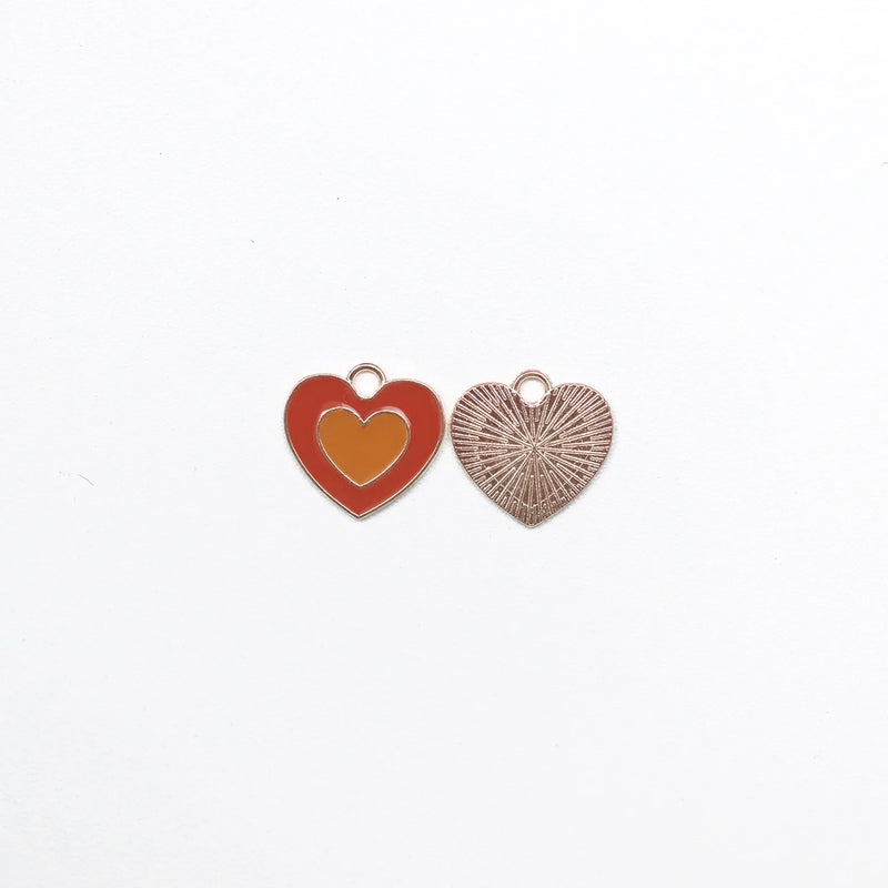 100pcs 19*20mm Little Hearts Alloy Pendant DIY Jewelry Accessories