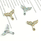 100pcs Mermaid Tail Alloy Pendants for DIY Bracelet Necklace