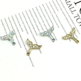 100pcs Mermaid Tail Alloy Pendants for DIY Bracelet Necklace