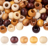 100pcs 19mm 20mm Large Hole Wooden Spacer Beads Natural Round Wood Beads