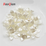 100pcs 19mm Flower Shape Acrylic Loose Beads DIY Necklace Bracelet Spacer Beads