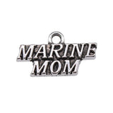 100pcs 19x11mm Marine Mom Pendants Charm for Jewelry Making