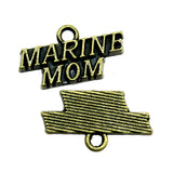 100pcs 19x11mm Marine Mom Pendants Charm for Jewelry Making