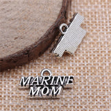 100pcs 19x11mm Marine Mom Pendants Charm for Jewelry Making