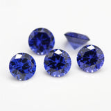 100pcs Green Seablue CZ Stones AAAAA Round Brilliant Loose CZ Stones