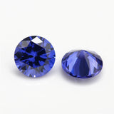 100pcs Green Seablue CZ Stones AAAAA Round Brilliant Loose CZ Stones