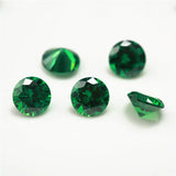100pcs Green Seablue CZ Stones AAAAA Round Brilliant Loose CZ Stones
