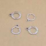 100pcs 20*16mm Graphic Alloy Pendant for DIY Earrings Jewelry