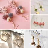 100pcs Bronze Ear Hooks Earrings Clasps 20*17mm