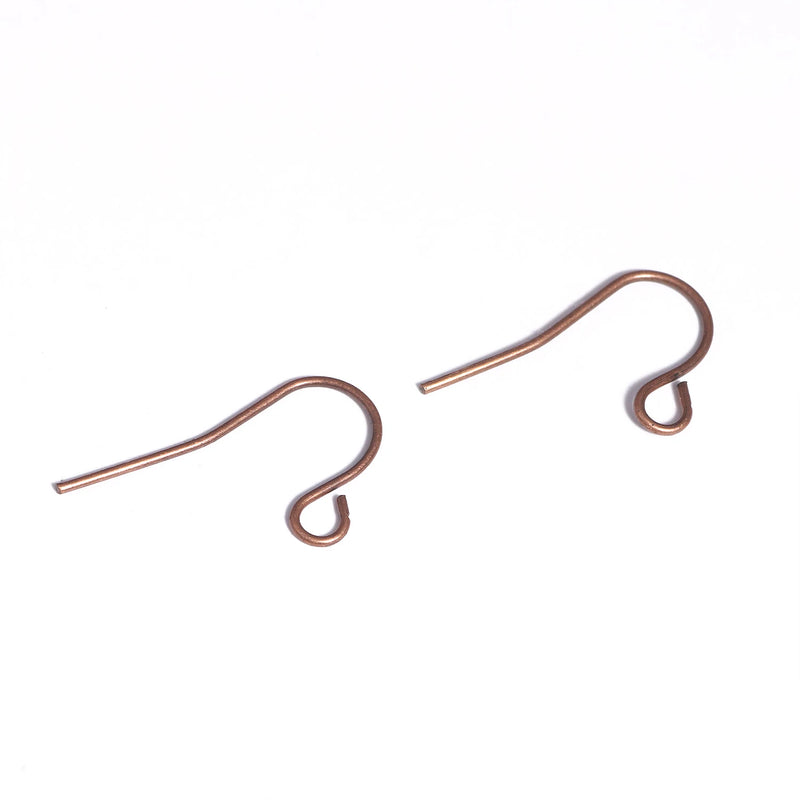 100pcs Bronze Ear Hooks Earrings Clasps 20*17mm