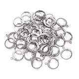100pcs 201 Stainless Steel Earring Hooks for DIY Jewelry Making