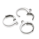 100pcs 201 Stainless Steel Earring Hooks for DIY Jewelry Making