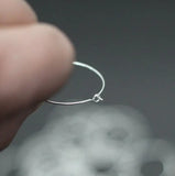 100pcs Round Loop Hoop Circle Earrings Iron Wire Blank Ear Hook