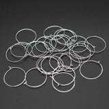 100pcs Round Loop Hoop Circle Earrings Iron Wire Blank Ear Hook