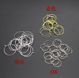 100pcs Round Loop Hoop Circle Earrings Iron Wire Blank Ear Hook