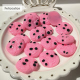 100pcs 20mm Resin Chocolate Cookies Charms Pendants DIY Keychain Earrings