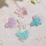100pcs 20mm Unicorn Charms Flat Back Resin Charms DIY Decoration