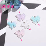 100pcs 20mm Unicorn Charms Flat Back Resin Charms DIY Decoration