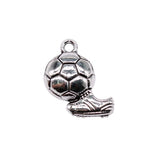 100pcs Football Shoes Charms for DIY Jewelry Making