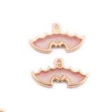 100pcs Bat Alloy Jewelry Accessories Animal Drops Oil Pendant