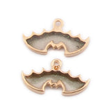 100pcs Bat Alloy Jewelry Accessories Animal Drops Oil Pendant