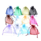 100pcs Organza Bags 22 Colors Jewelry Packaging Display Pouches