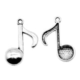 100pcs Musical Note Pendant Charms For Jewelry Making