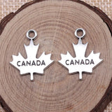 100pcs Canada Maple Leaf Charm Pendant DIY Jewelry Findings