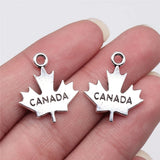 100pcs Canada Maple Leaf Charm Pendant DIY Jewelry Findings