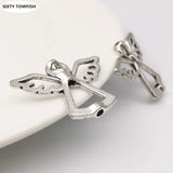 100pcs Angel Charms Pendant Antique Silver Jewelry Findings