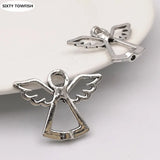100pcs Angel Charms Pendant Antique Silver Jewelry Findings
