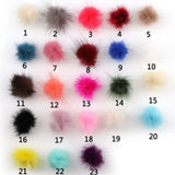 100pcs Mink Pompoms Fur Balls for Sewing On DIY Jewelry Accessories