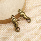 100pcs Hippocampus Pendant for Jewelry Making