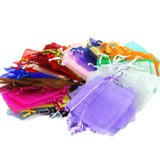 100pcs 24 Colors Organza Jewelry Bags Wedding Gift Pouches 5*7 7*9 9*12 10*15cm