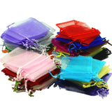 100pcs 24 Colors Organza Jewelry Bags Wedding Gift Pouches 5*7 7*9 9*12 10*15cm