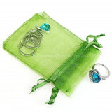 100pcs 24 Colors Tulle Gift Organza Bag 9x12cm Jewelry Packaging