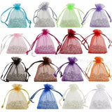 100pcs 24 Colors Tulle Gift Organza Bag 9x12cm Jewelry Packaging